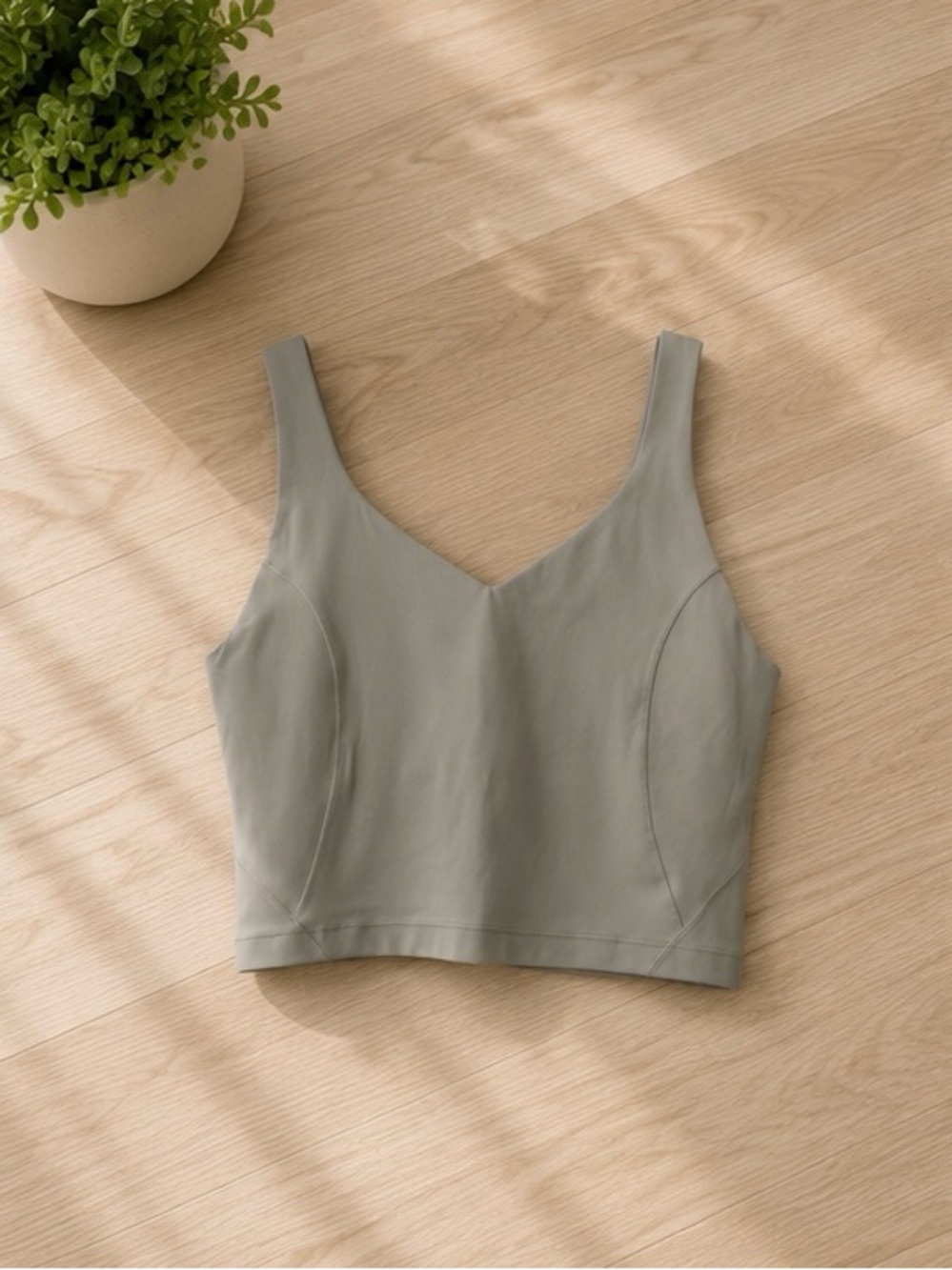 Lululemon Align Tank Size 12 Beige Taupe Cropped Yoga Top NWOT
